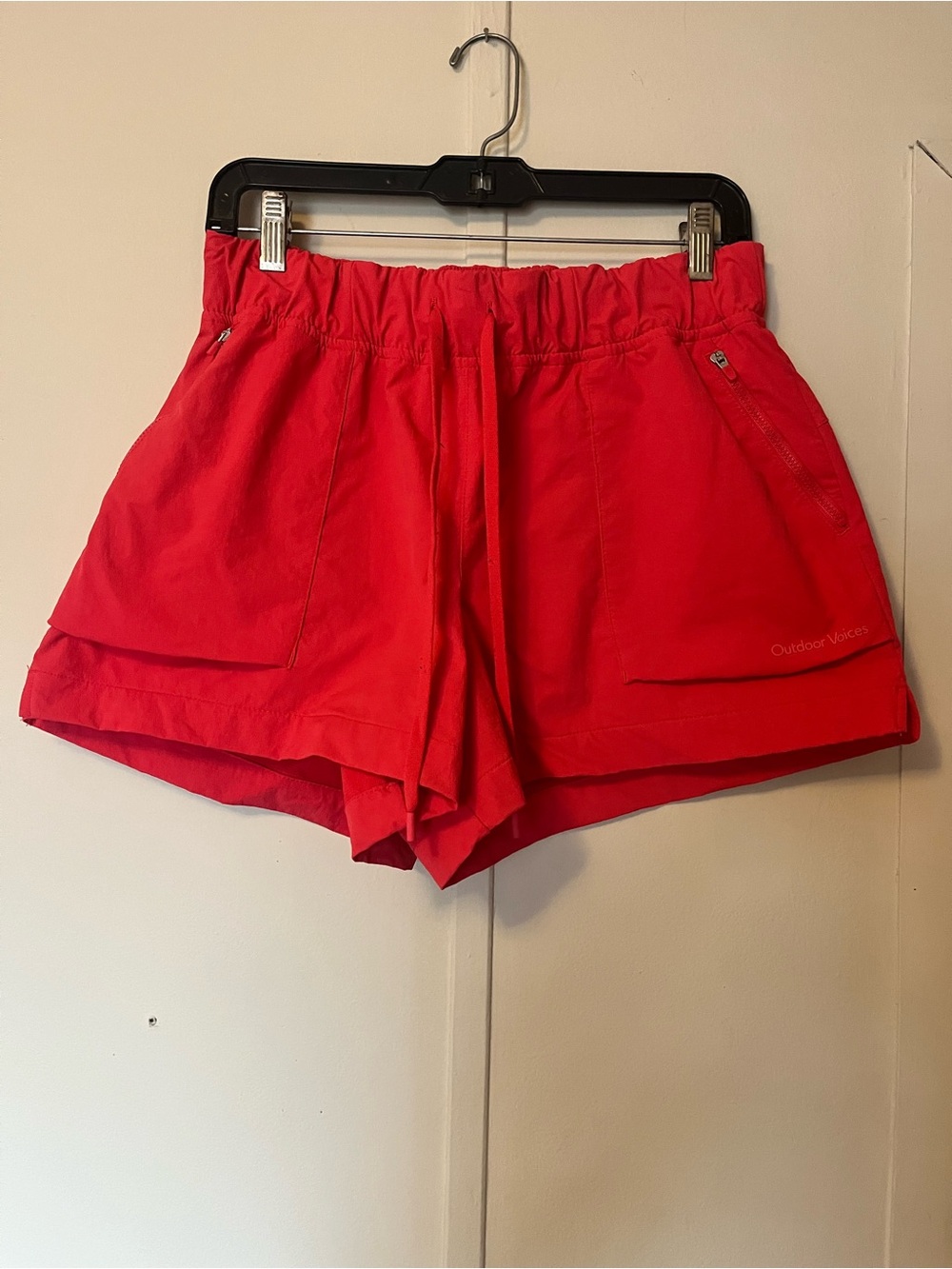 Outdoor Voices Women’s Red/Pink Athletic Shorts Rek Trek Anti-Odor Anti-Abrasion - Picture 2 of 5